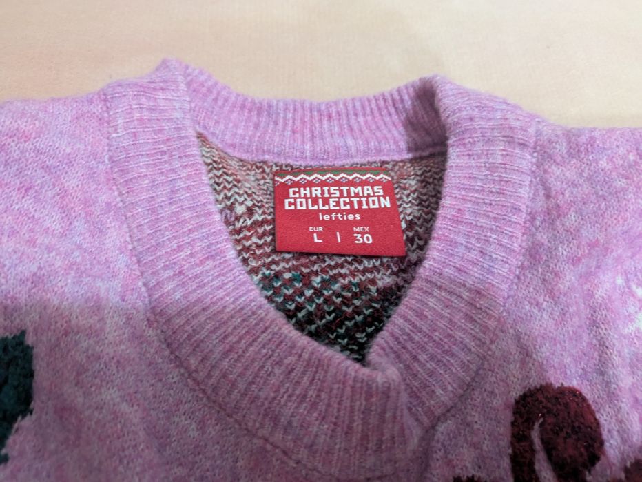 Camisola de Natal com luzes e música da Lefties