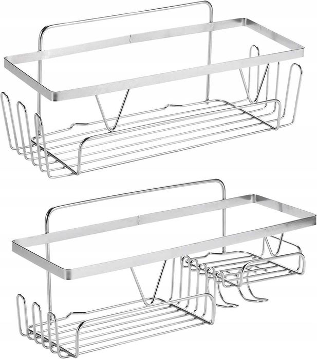 Zestaw 2 półek prysznicowych Bamodi, bez wiercenia