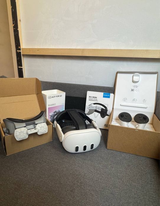 Oculus Meta Quest 3 128GB + BOBO VR M3 Mini + x3 ACF FOR Q3 • Стан як нові ! Київ, Самовивіз!