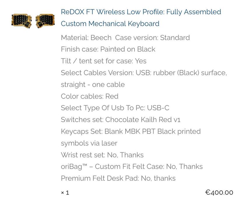 Klawiatura split ReDOX