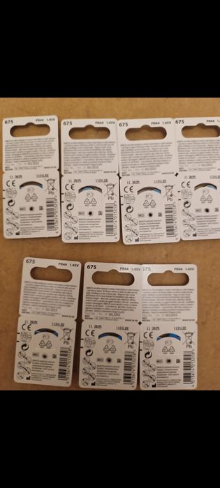 Батарейки 675 для слуховых аппаратов, цена за пачку