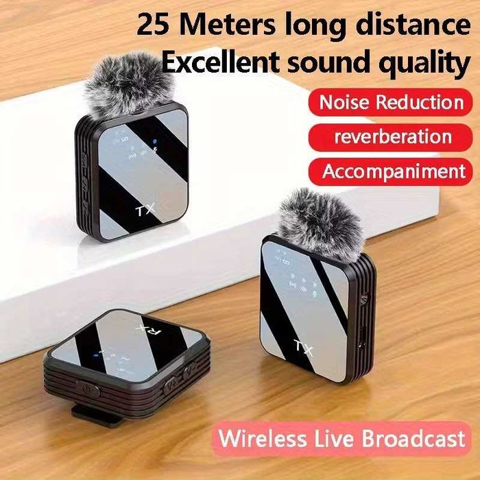 Bezprzewodowy mikrofon krawatowy z redukcją szumów - USB C