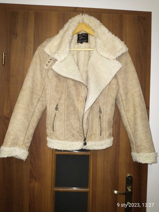 Kurtka damska zimowa ramoneska miś