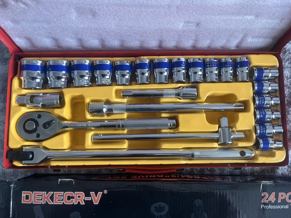 ‼️Набір ключів DEKECR-V 1/2" DR SOCKET SET на 24‼️