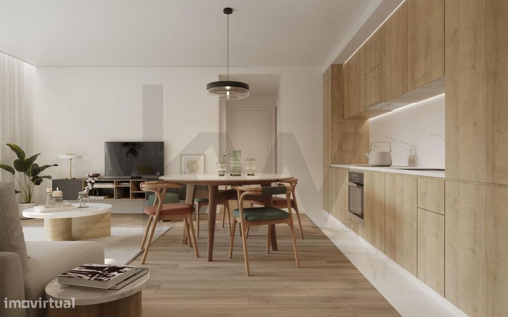 Apartamento T2 no empreendimento QUADRA, Vila Nova de Gaia