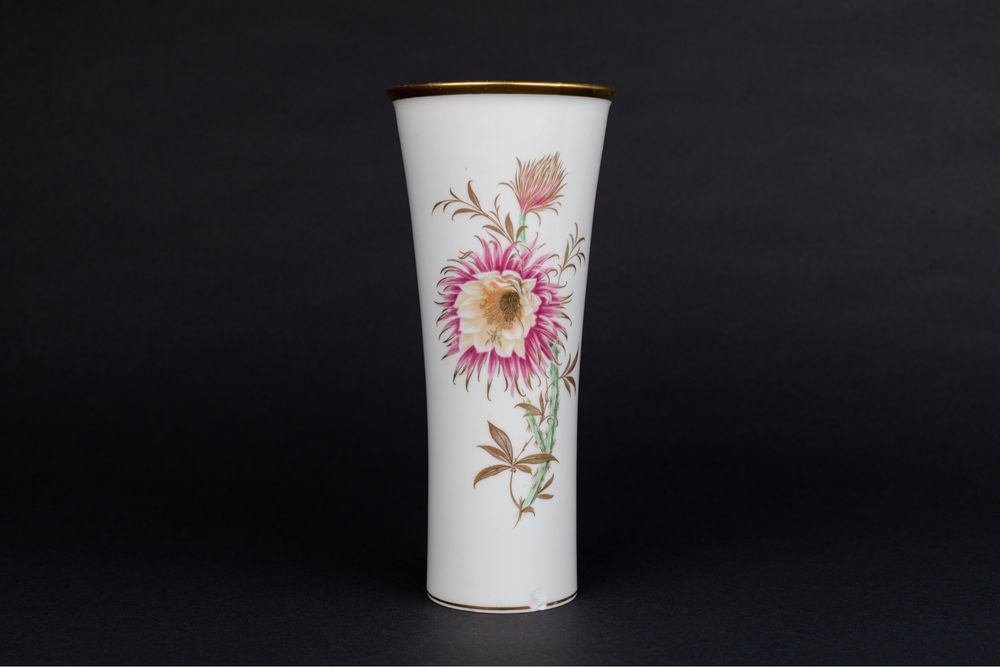 Alka Kunst Königin der Nacht wazon porcelanowy ręcznie malowany