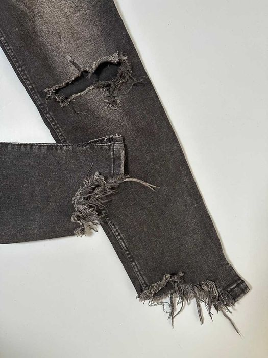 Jeansy czarne z rozdarciami, rozciągliwe, Zara, rozm. 38