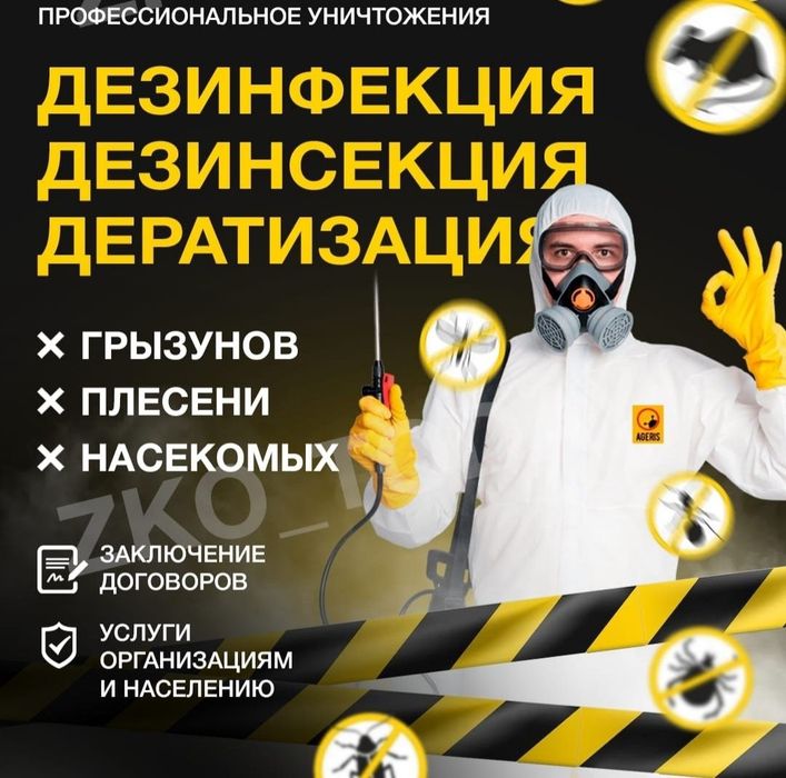 Обробка від клопів, тарганів, плісняви та инш.