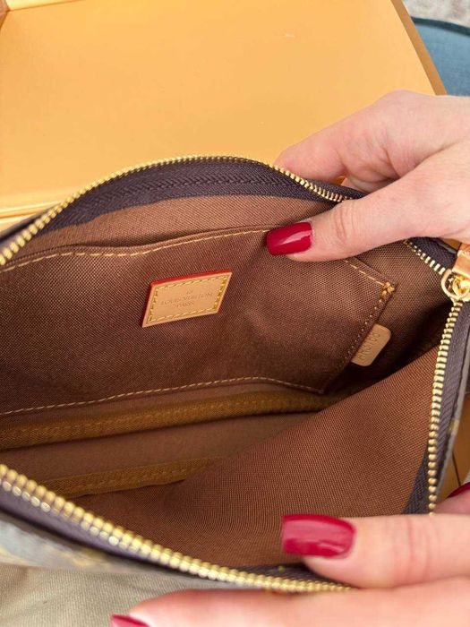 Louis Vuitton Multi Pochette Brown Green
