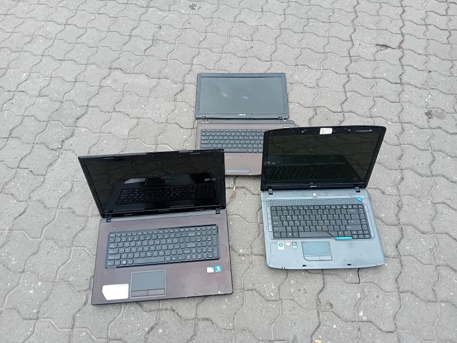 Zestaw 3 laptopów na części / do naprawy (Lenovo, ASUS, Acer) - Okazja!