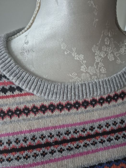 Sweterek kolorowy z wełną z merynosa 38