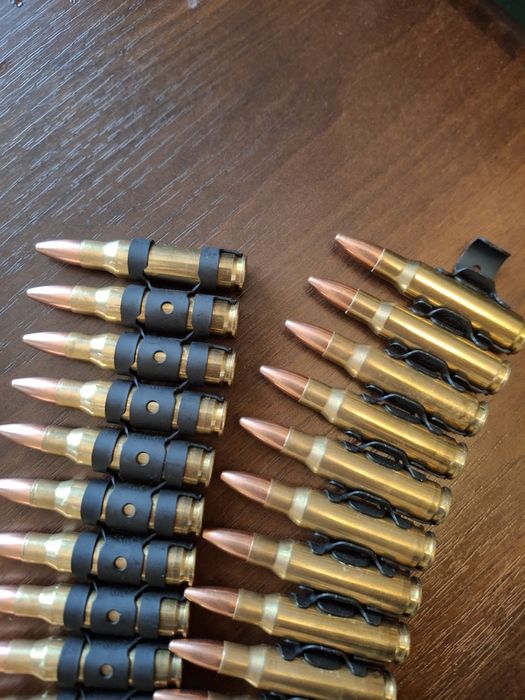 Bullet belt Ammo belt pas z nabojami rockowy .308 win  7,62