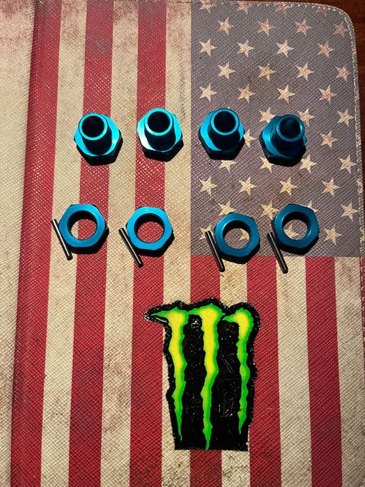 Rc porcas 17mm alumínio