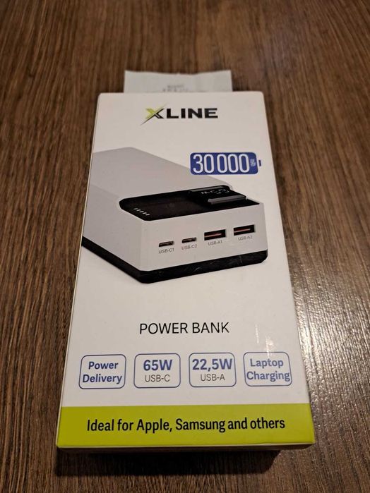 Power bank BARDZO mocny 30000mAh 65W XLINE GPB365W - NOWY, paragon.