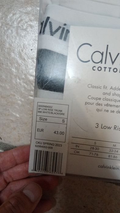 Calvin klein bokserki 3 pak nowe