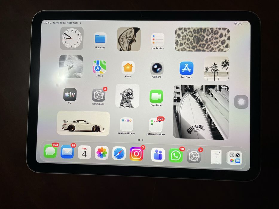 iPad A16 como novo - 100% bateria