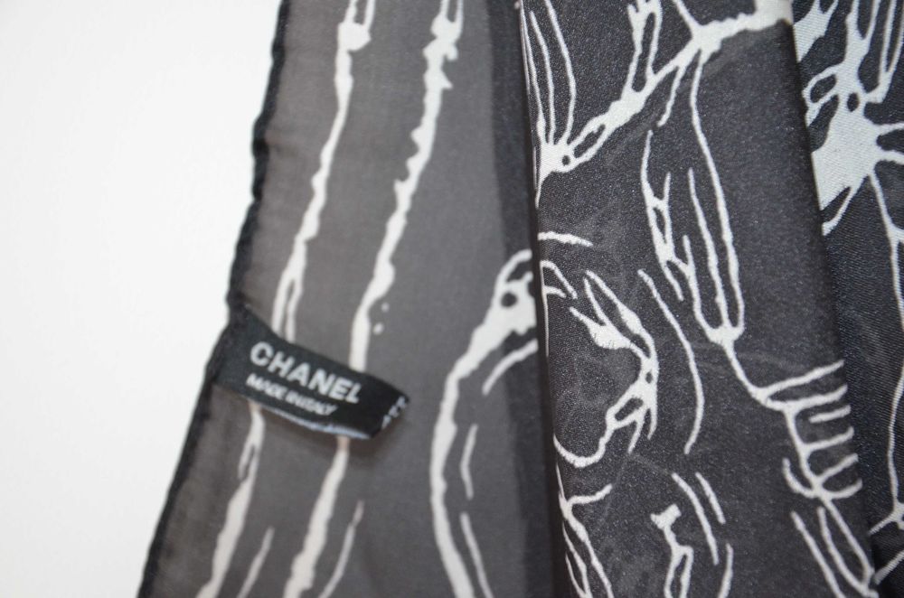 chusta/apaszka/szal chanel jedwab/silk