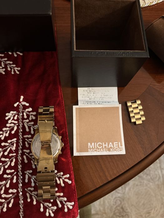 Złoty zegarek Michael Kors  oryginalny wodoszczelny