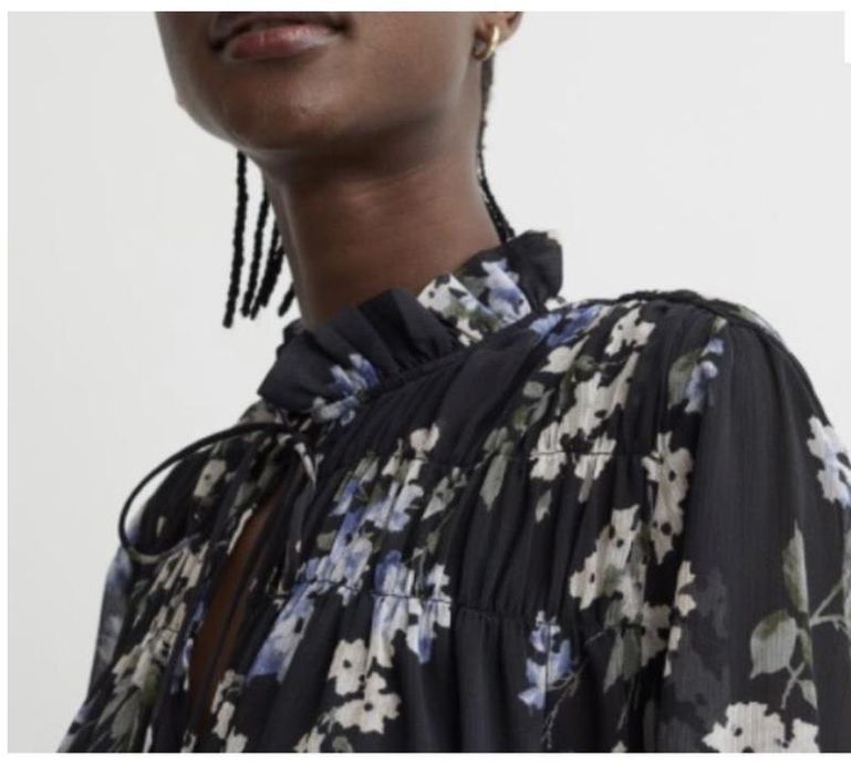 H&m  гарна шифонова сукня в квіти  плаття xl розмір