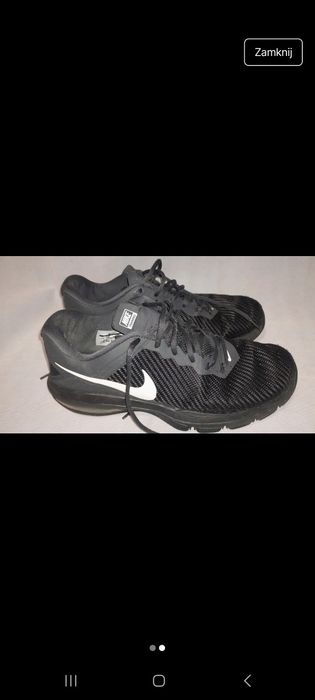 Buty sportowe wygodne nike męskie 45 czarne do biegania