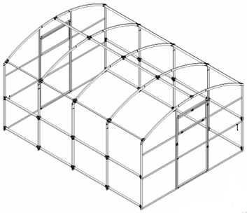 szklarnia Florista 3x4m 20x40mm 4mm
