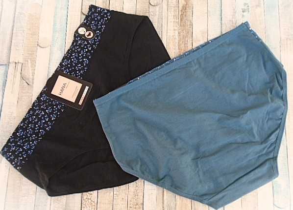 2 szt. / majtki bawełniane XXL  zabudowane czarne i zielone