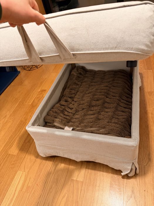 Conjunto 2 sofás + repousa pés