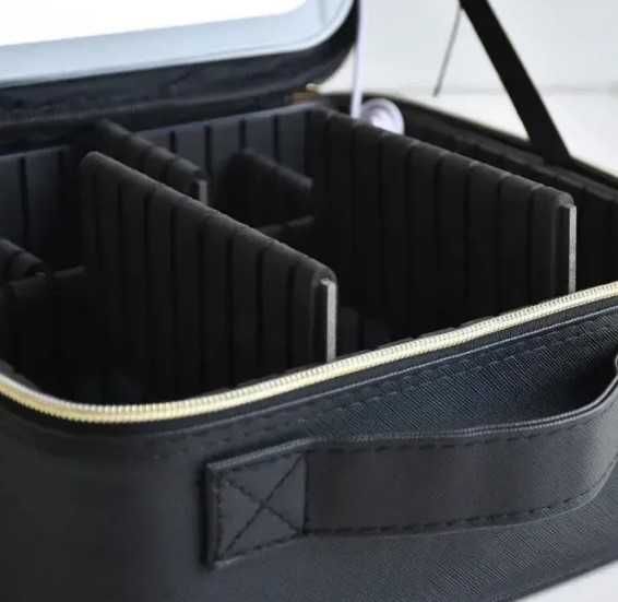 Дорожная косметичка – органайзер с зеркалом и LED подсветкой
