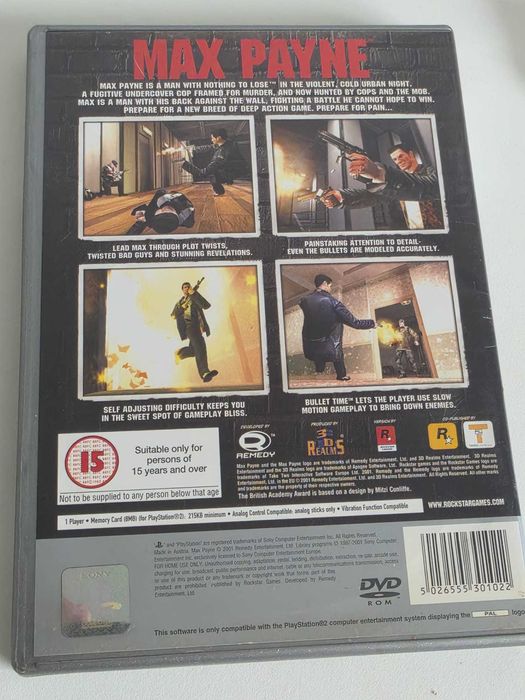 Max Payne gra PS2 komplet