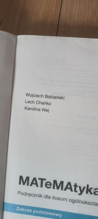 Podręcznik Matematyka klasa 1