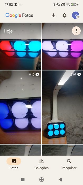 Luz led candeeiro c/ bluetooth+colunas som