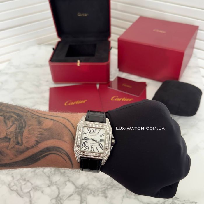 Мужские часы Cartier Santos Diamond