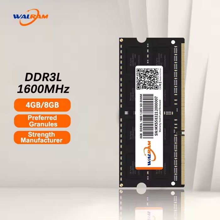 Оперативная память So-DIMM DDR3 Ноутбук 4GB 8GB 1600MHz Intel AMD