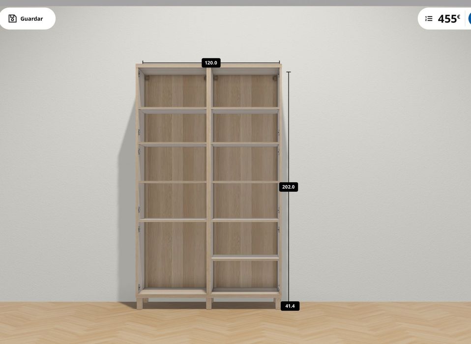 Móvel/Vitrine IKEA – Carvalho Claro – Excelente Estado