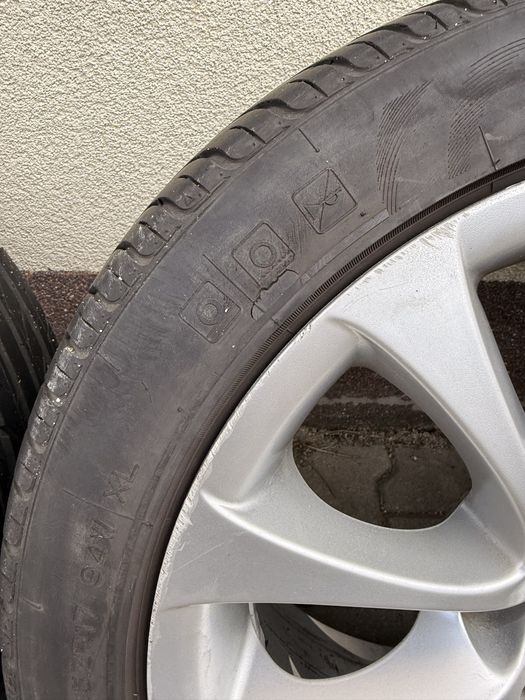 Oryginalne alufelgi BMW 17" Styling 188 5x120 E90 E92 E87 E46 + opony