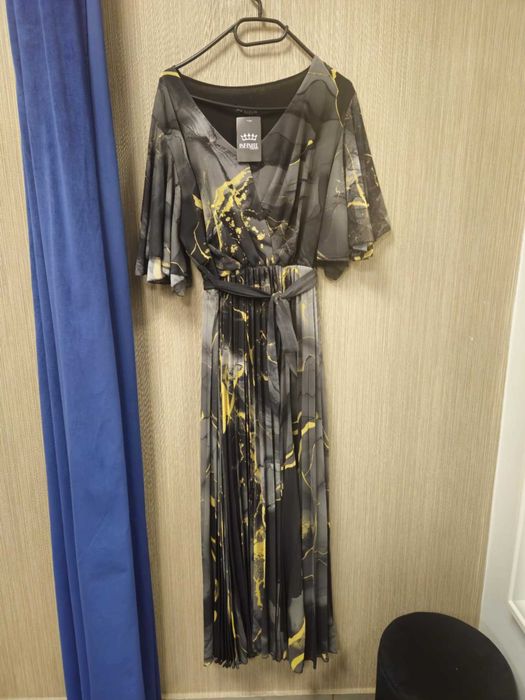 Suknia balowa weselna czarno-żółta Plus Size Italy !!!