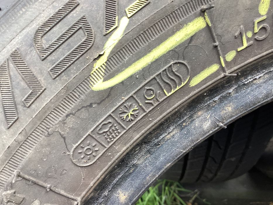 COMPSAL 155/70r13 2szt opony całoroczne wielosezonowe 6.7mm 2024r