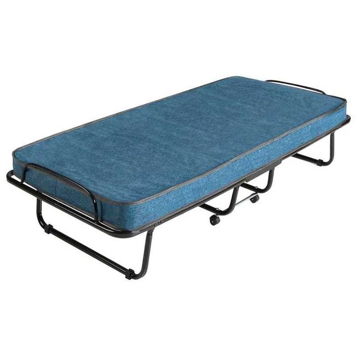 Cama dobrável de solteiro com colchão de espuma Ergoform