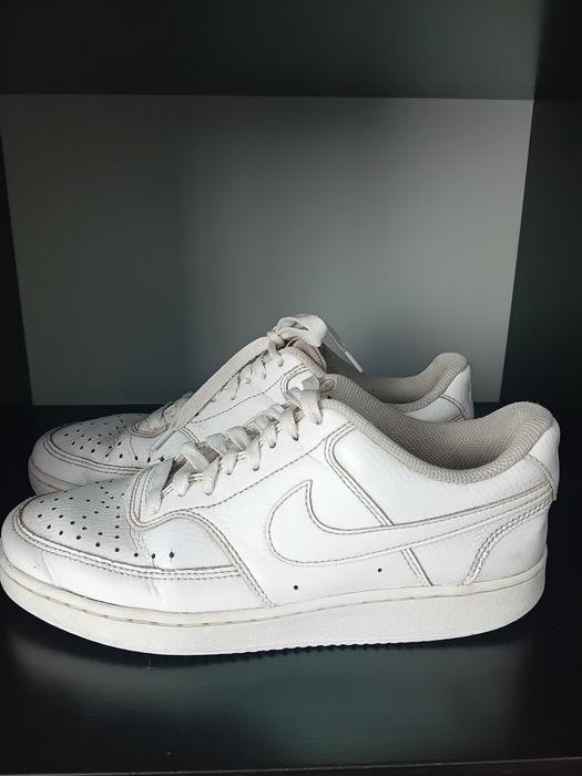 #Nike buty sportowe białe skórzane