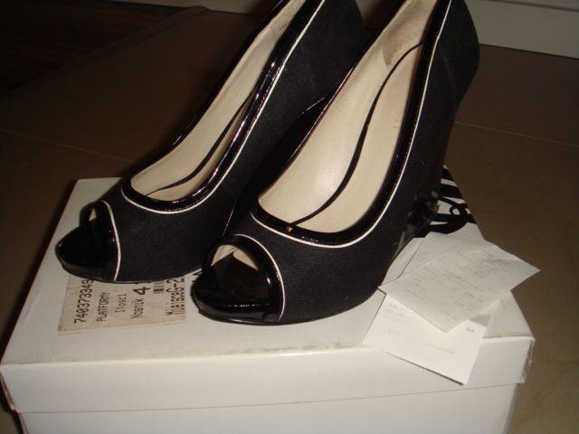 buty Nine West na koturnie granatowe rozm. 36