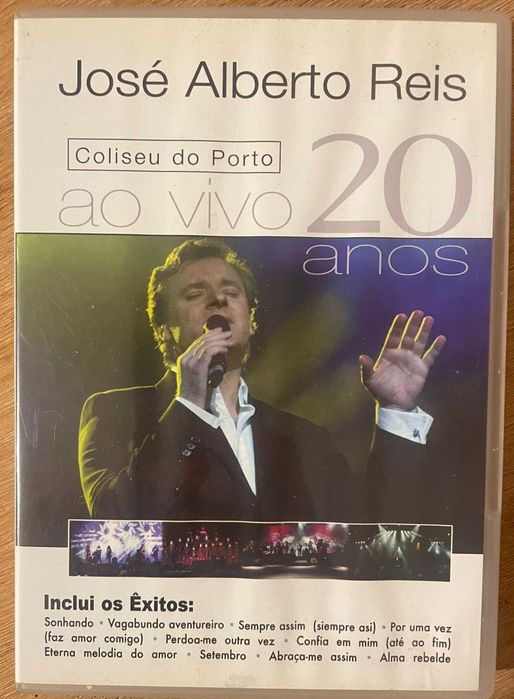 DVD José Alberto Reis 20 Anos: Ao Vivo no Coliseu do Porto