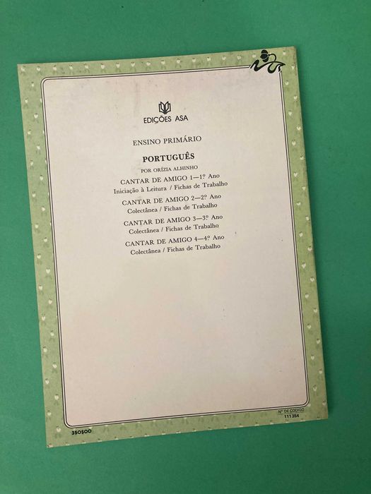 Livro Escola Primária Cantar de Amigo 4ª Classe Anos 80 Asa