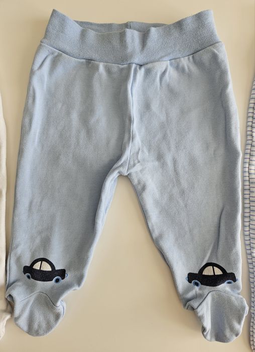 Zestaw, komplet 3 x półśpiochów dziecięcych; 74; biały, niebieski
Rozm