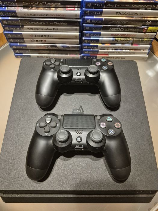 PlayStation 4 Slim Ps4. Stan idealny. Pad, gry