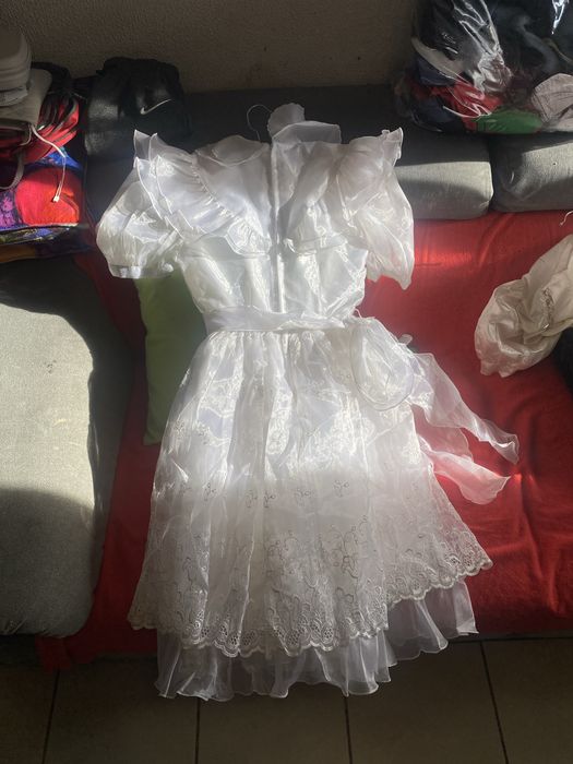 Vestido branco da primeira comunhao