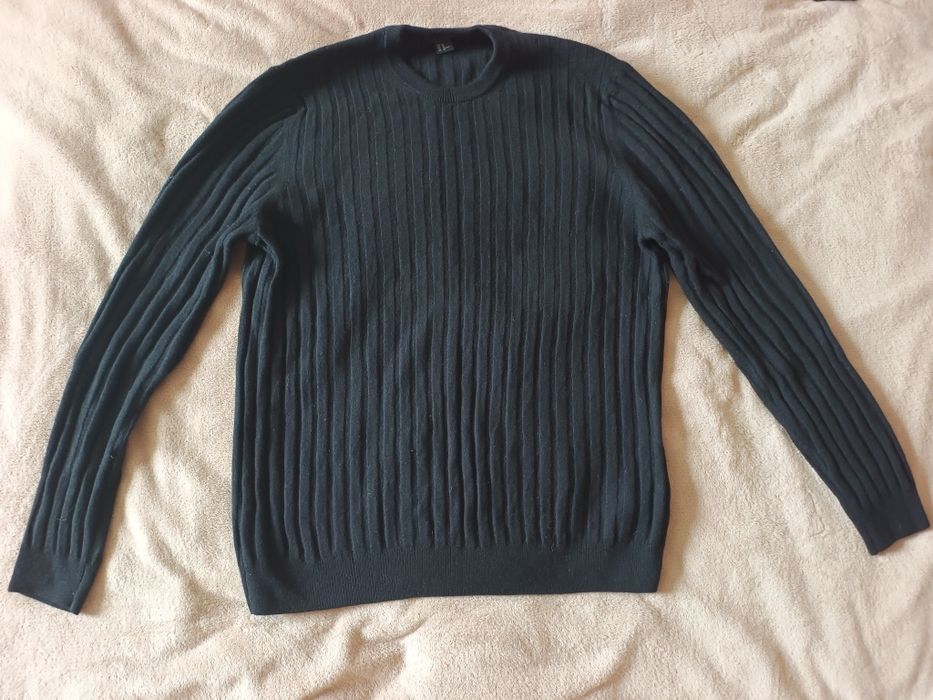Sweter męski H&M wełna merino XL