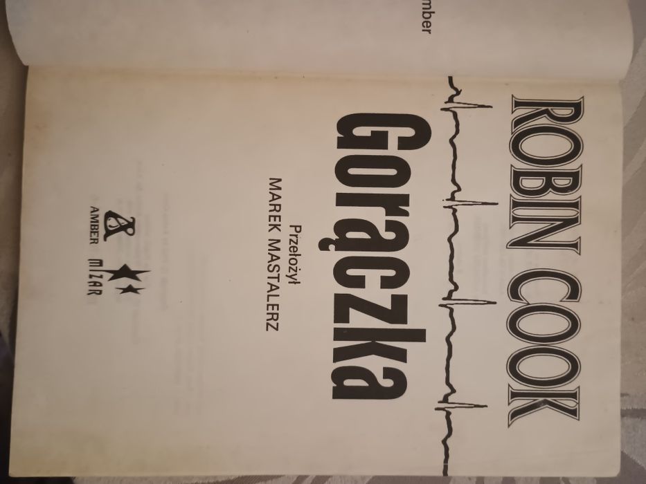 Książka,, Gorączka " R.Cook, wyd.1993r.