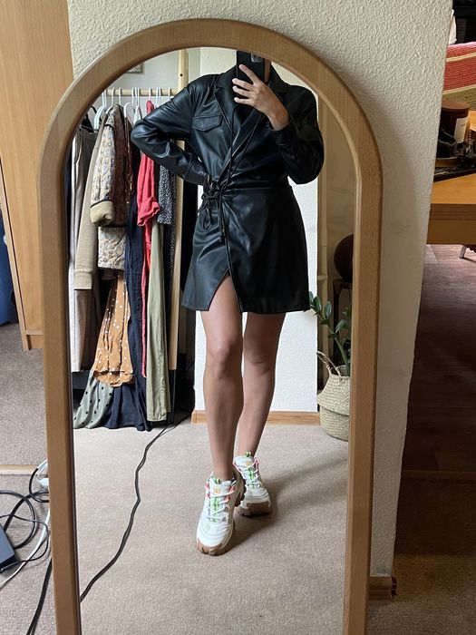 Сукня Zara, еко-шкіра, S