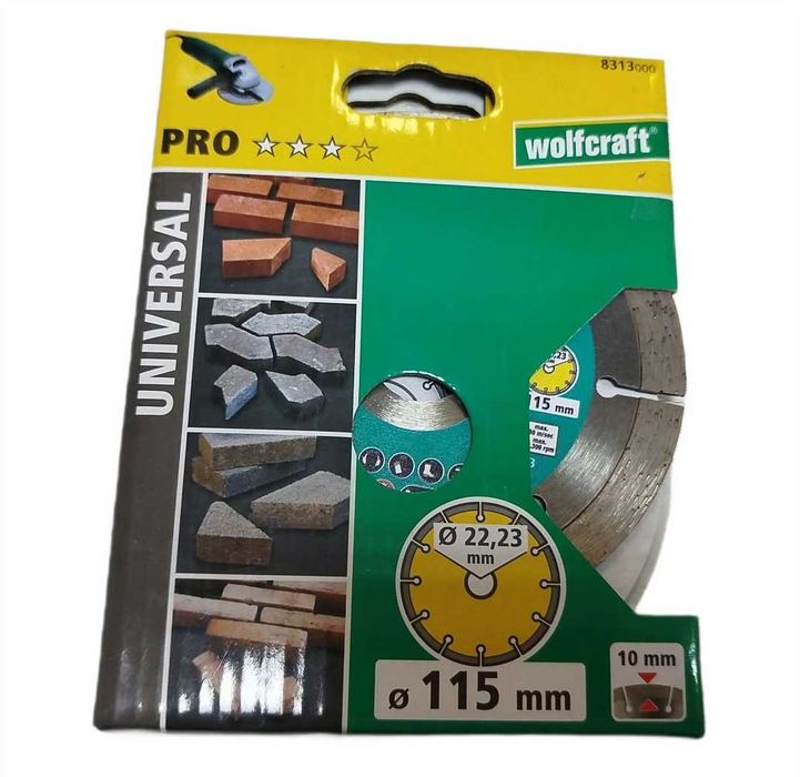 WOLFCRAFT 8313 Tarcza diamentowa PRO 115mm