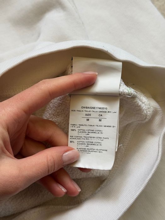 Off White оригінальний жіночий світшот білий кофта худі в новому стані